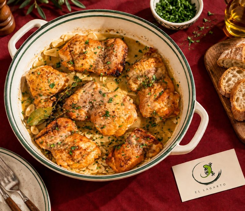 El Rincón del Lagarto — Tapas — Pollo al Ajillo